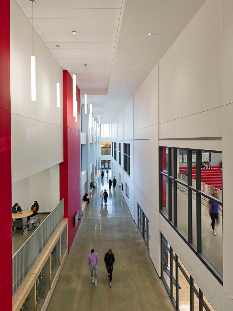 hallway at meridian high school