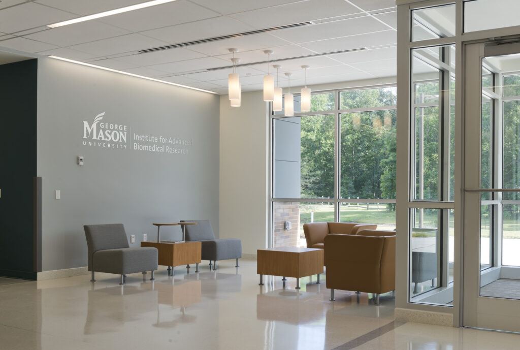 George Mason University Life Sciences Lab lobby