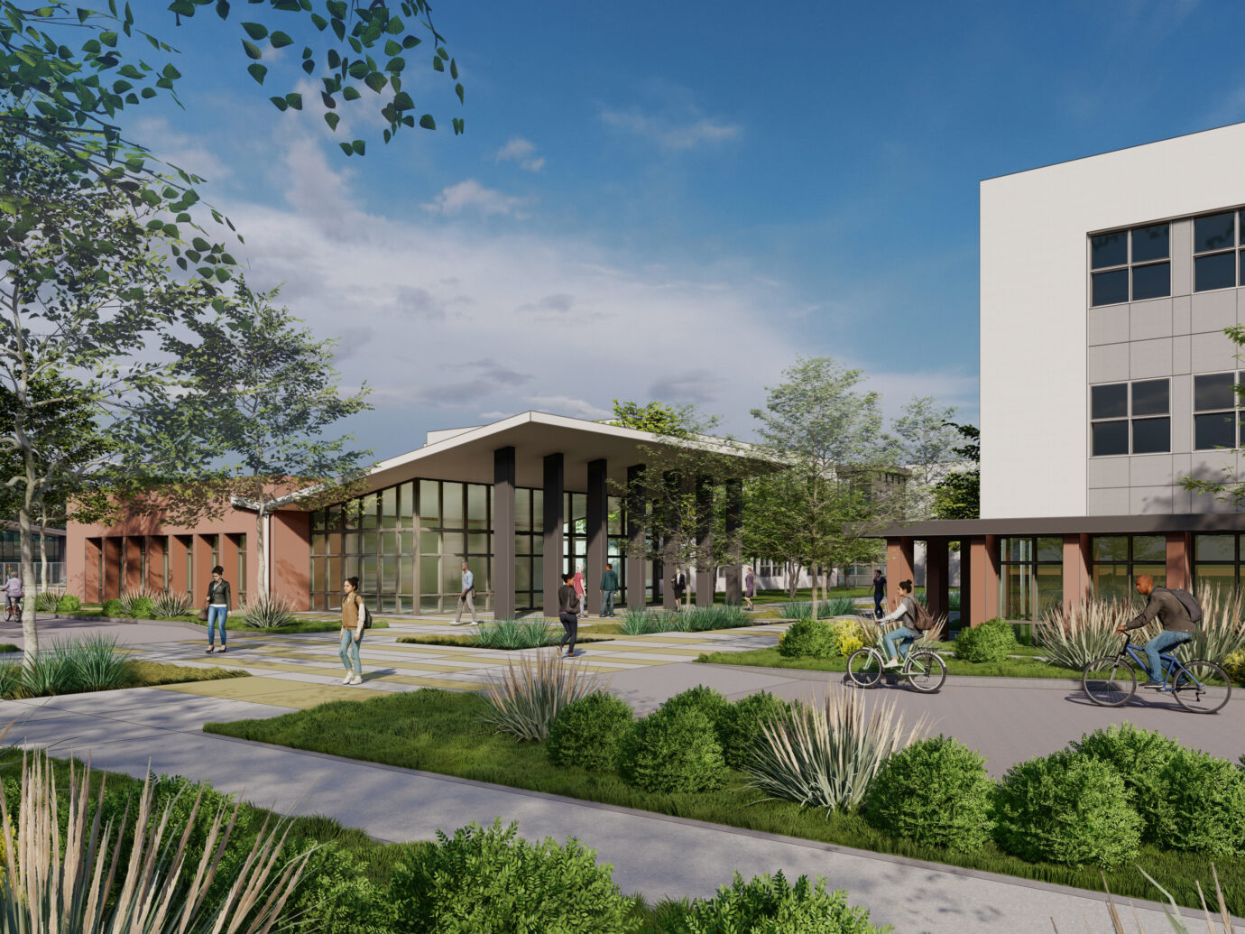 Ohlone College Student Housing P3 rendering