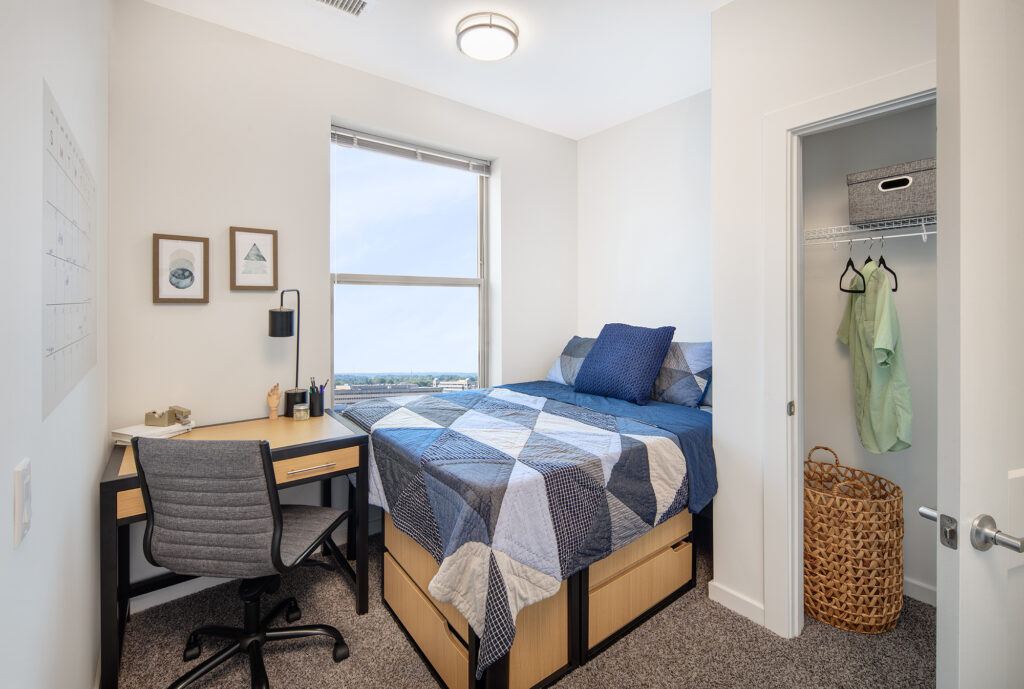 The York Student Housing Towson Row bed