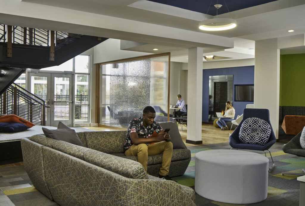 West Edge Student Housing UCCS Lower Level Lounge