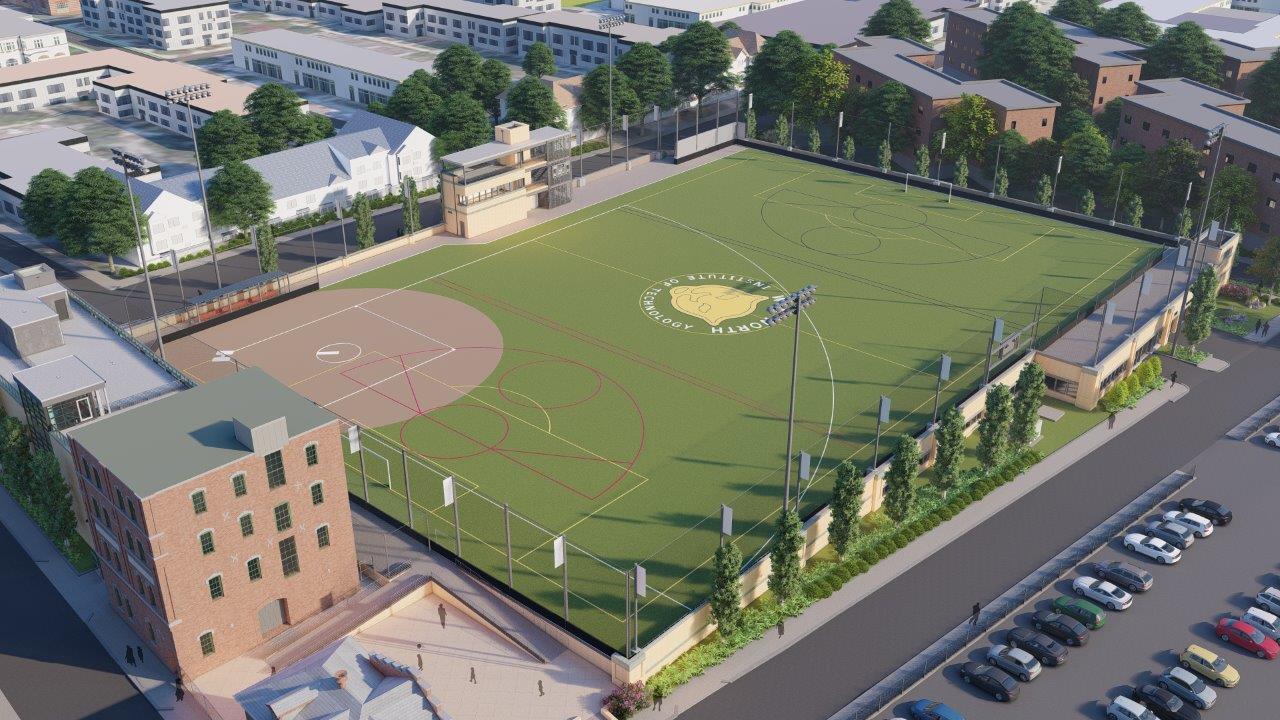 Wentworth Institute of Technology New Integrated Parking Garage & Athletic Field - Gilbane Building Company construction projects